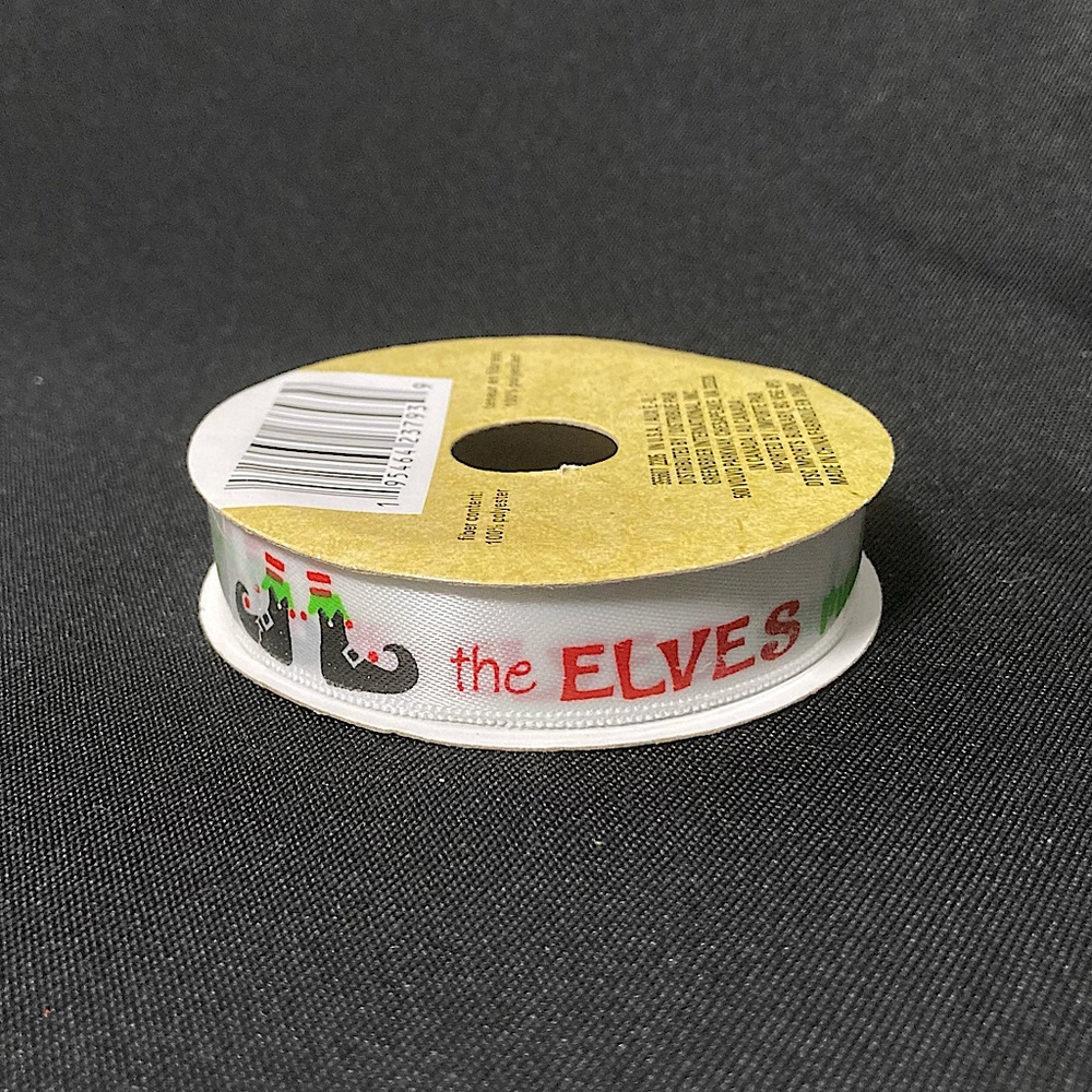⭐️ Crafter’s Square The Elves Made Me Do It Craft Ribbon 5/8” x 144”